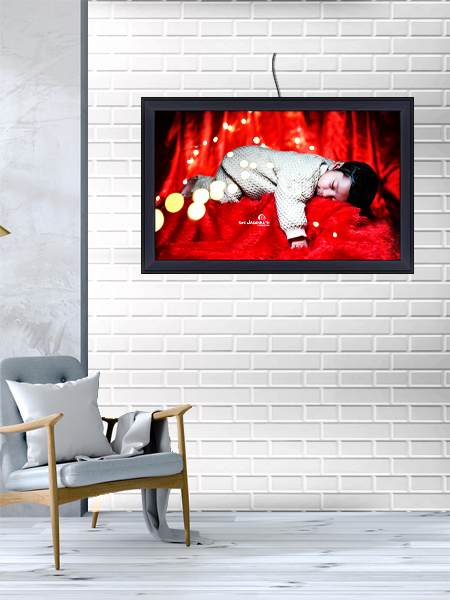 Clip on Black led frame